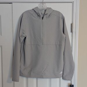 NWT Adidas Men's Woven Wind Hoodie Quarter Zip Sz S